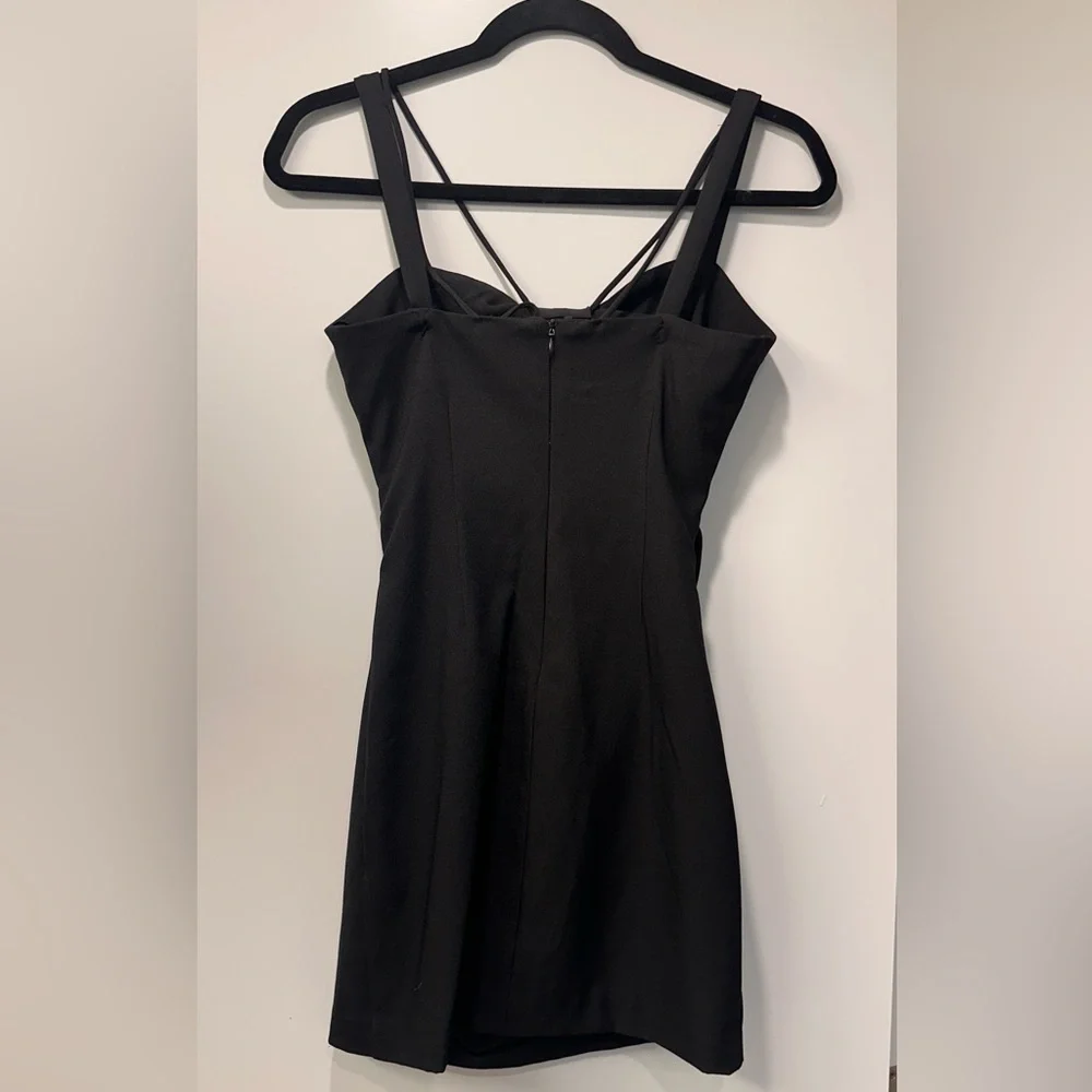 Zara Black Textured Dress - Picture 3 of 4